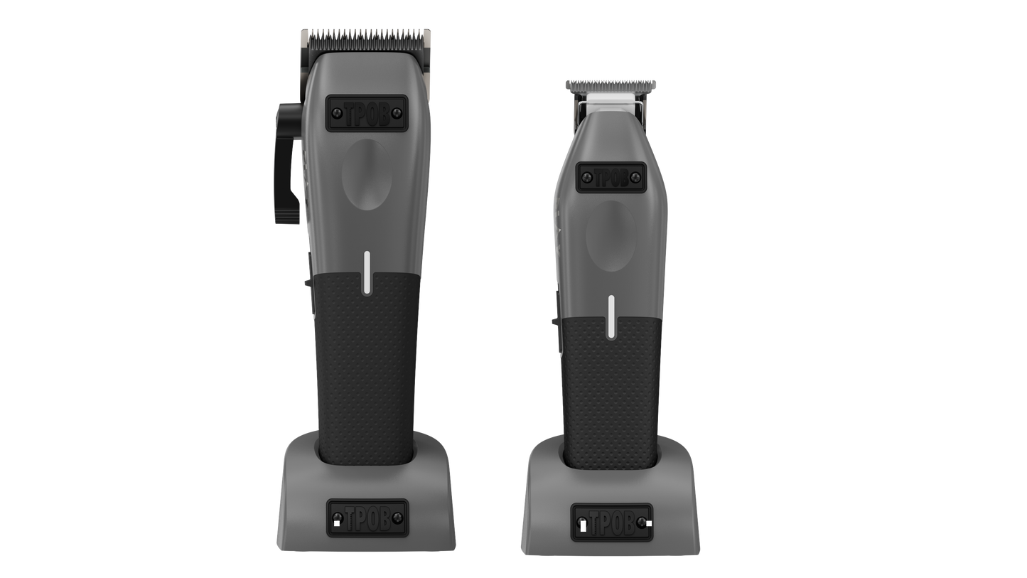 Play Gun Metal Grey Bundle (Clipper & Trimmer) (Wholesale case of 12)