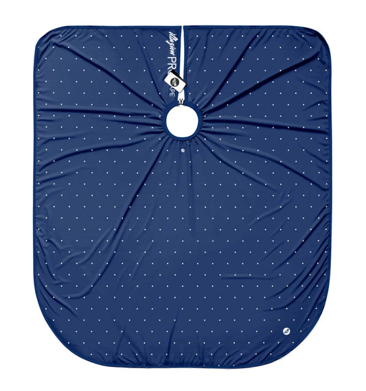 Illuzien Navy Polka Dot PRO Cape