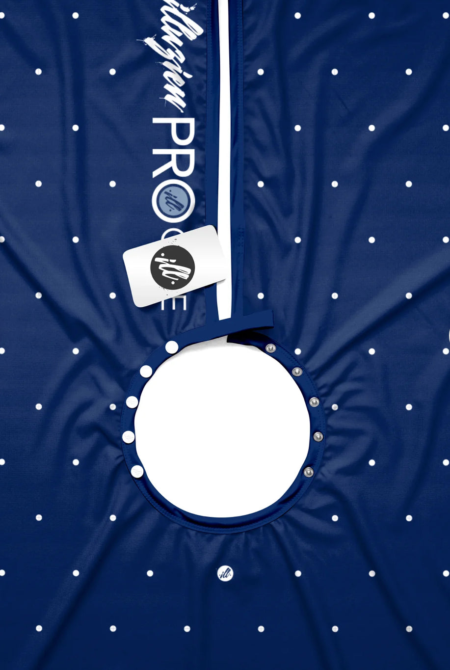 Illuzien Navy Polka Dot PRO Cape