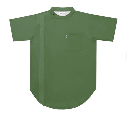 Illuzien Moss Scoop Bottom Barber Smock