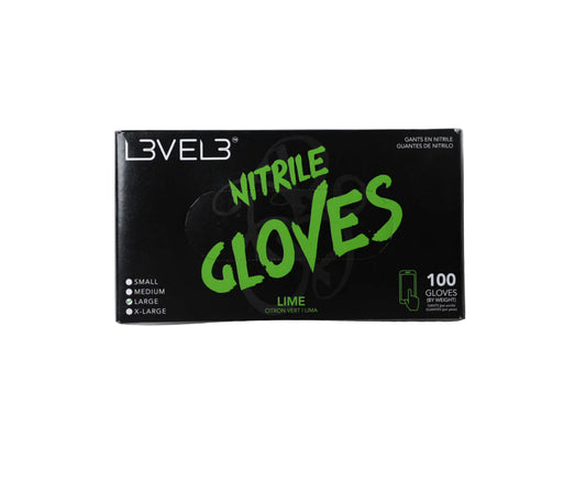 L3VEL3 Nitrile Gloves Lime