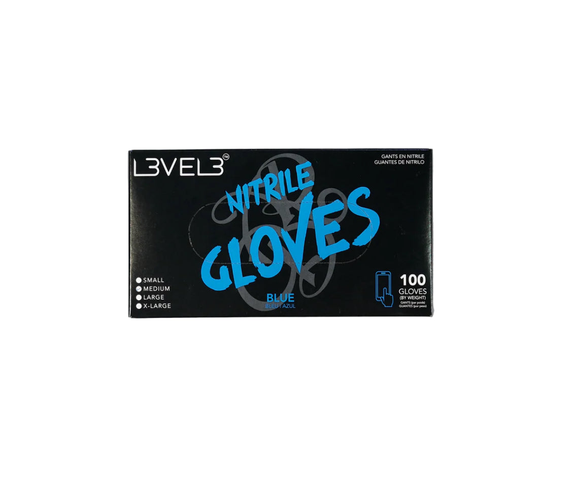L3VEL3 Nitrile Gloves Blue